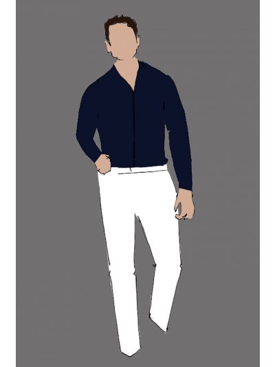 182193 - Uniform Pant Male Jeans White (Terrace Bar)